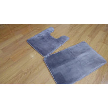 Super soft microfiber memory foam bathroom rug set